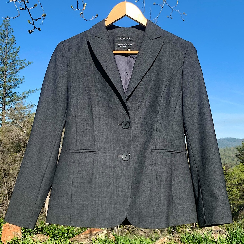 JONES NEW YORK collection stretch easy care blazer